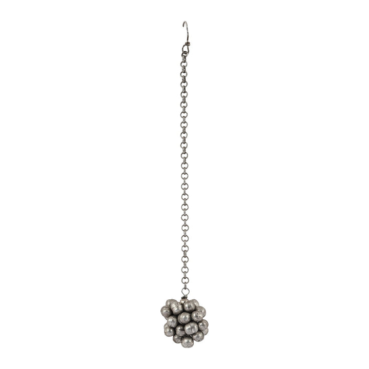 Teejh Sumi Silver Oxidised Ghungroo Maang Tikka
