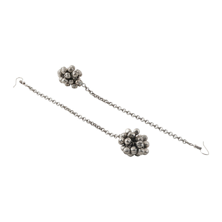 Teejh Aamna Ghungroo Silver Oxidised Earring