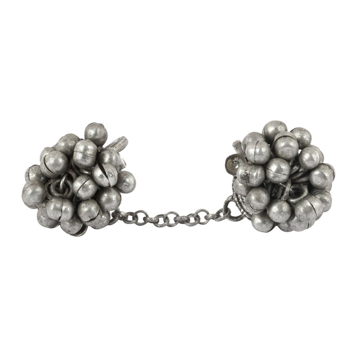 Teejh Mawra Silver Oxidised Ghungroo Ring