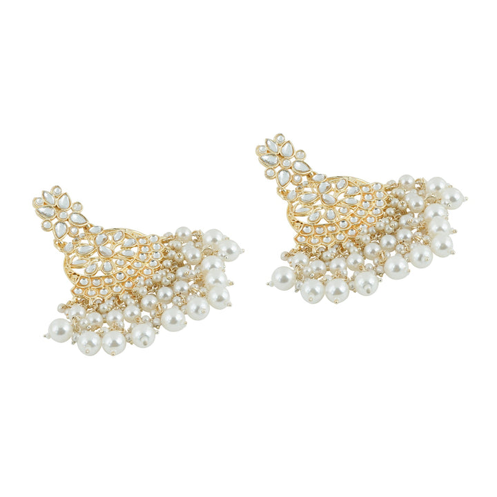Teejh Priyal Pearl and Polki Earring