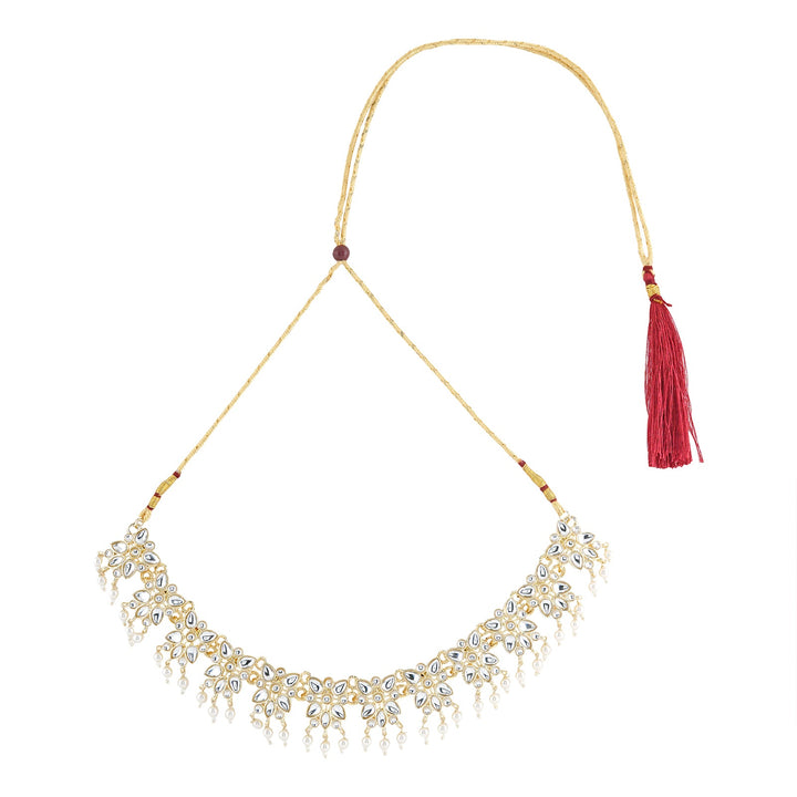 Teejh Anuka Pearl and Polki Necklace