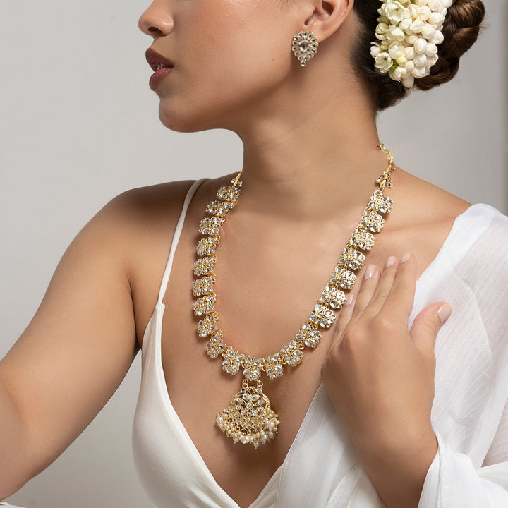 Teejh Jayani Pearl and Polki Necklace