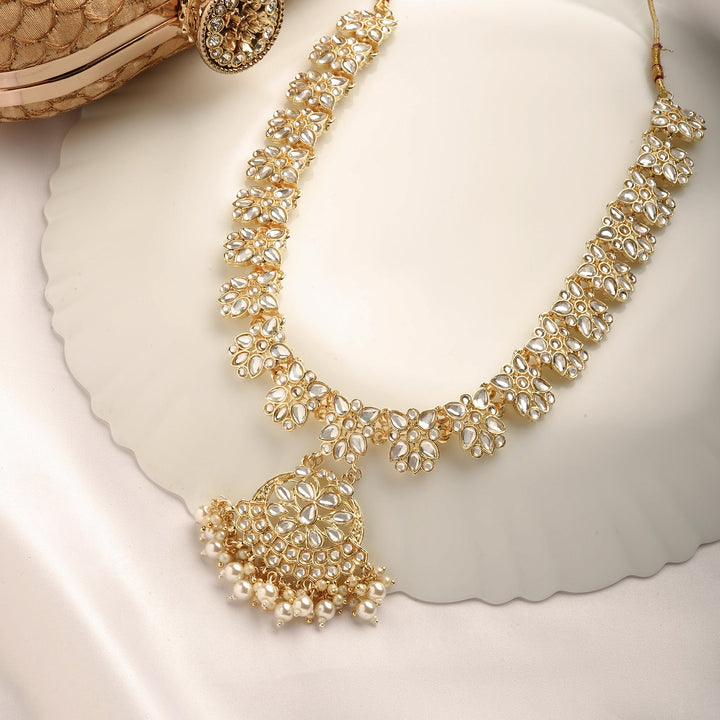 Teejh Jayani Pearl and Polki Necklace