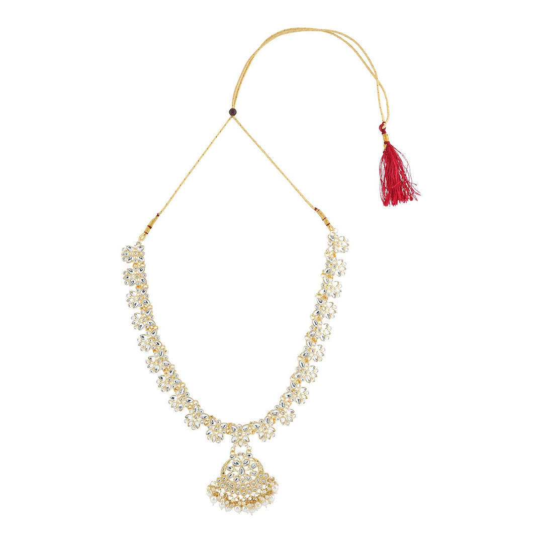 Teejh Jayani Pearl and Polki Necklace
