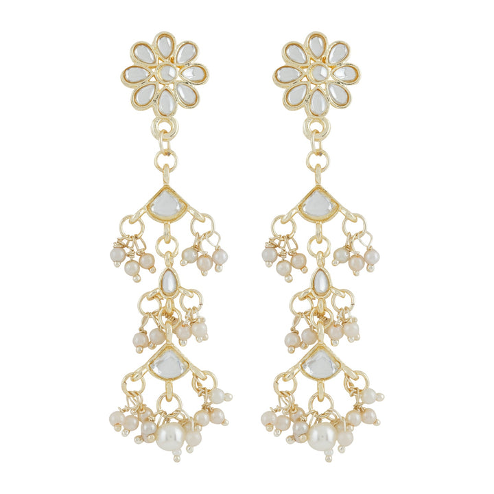 Teejh Radhika Pearl and Polki Earring