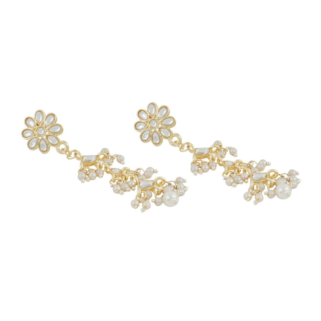 Teejh Radhika Pearl and Polki Earring
