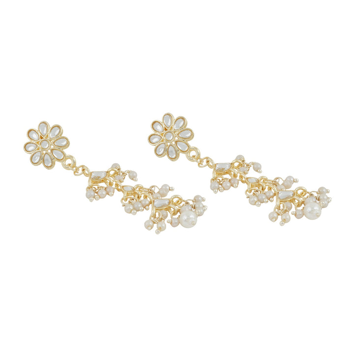 Teejh Radhika Pearl and Polki Earring
