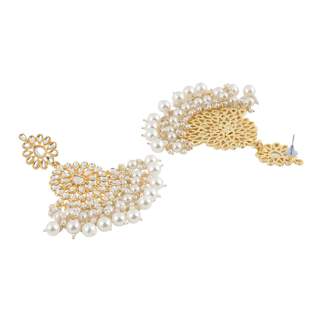 Teejh Hritika Pearl and Polki Earring
