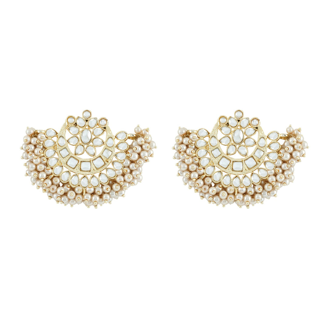 Teejh Kanak Pearl and Polki Earring