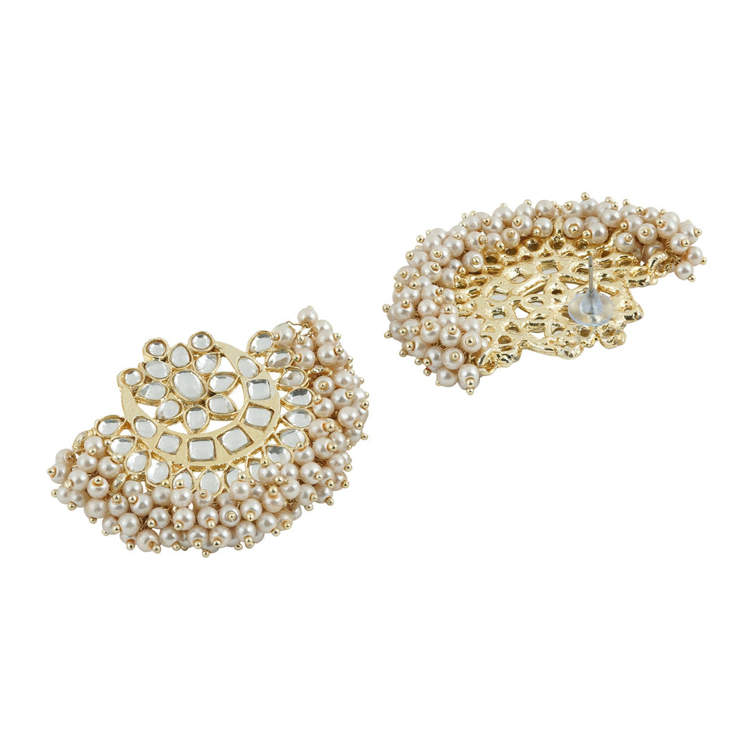 Teejh Kanak Pearl and Polki Earring