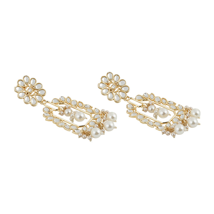 Teejh Enakshi Pearl and Polki Earring