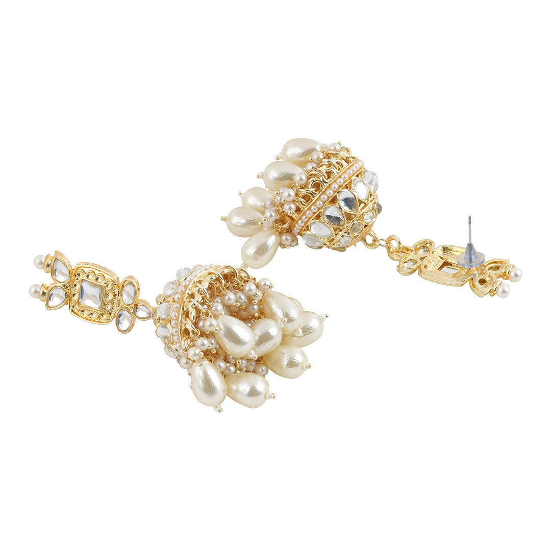Teejh Kanisha Pearl and Polki Necklace Set