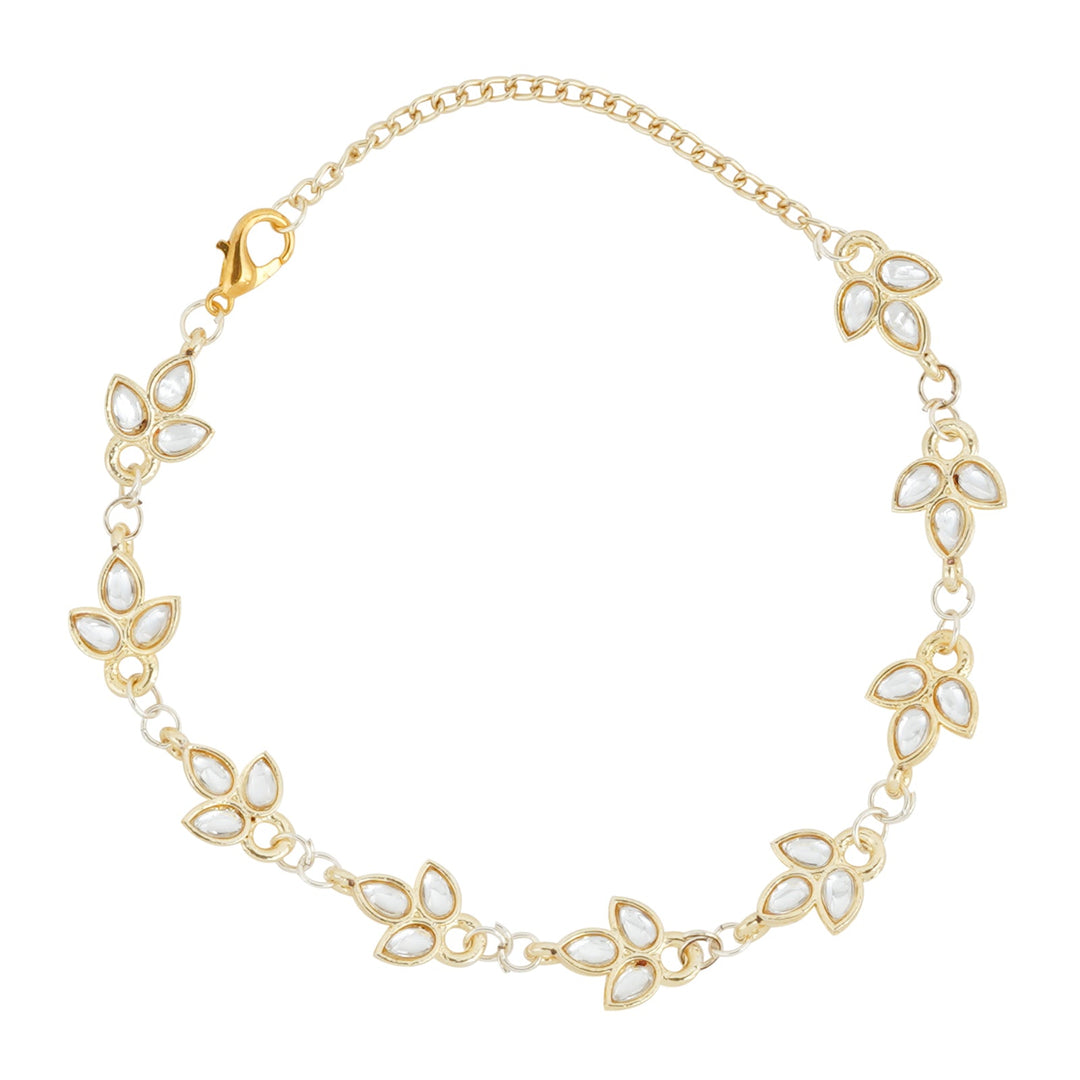 Teejh Sameeraa Pearl and Polki Bracelet