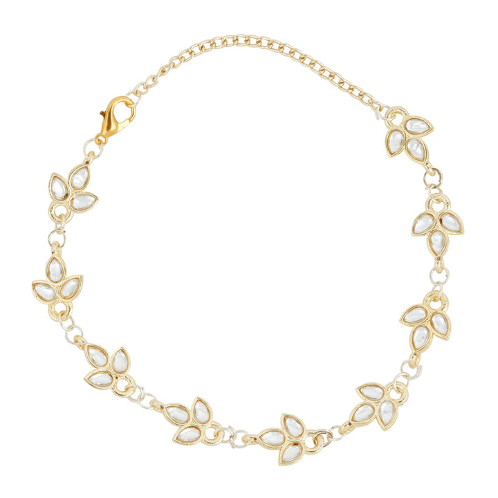 Teejh Sameeraa Pearl and Polki Bracelet