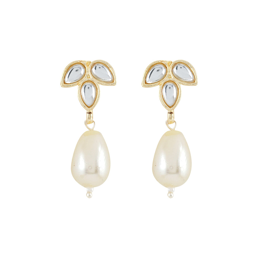 Teejh Kashvi Pearl and Polki Earring