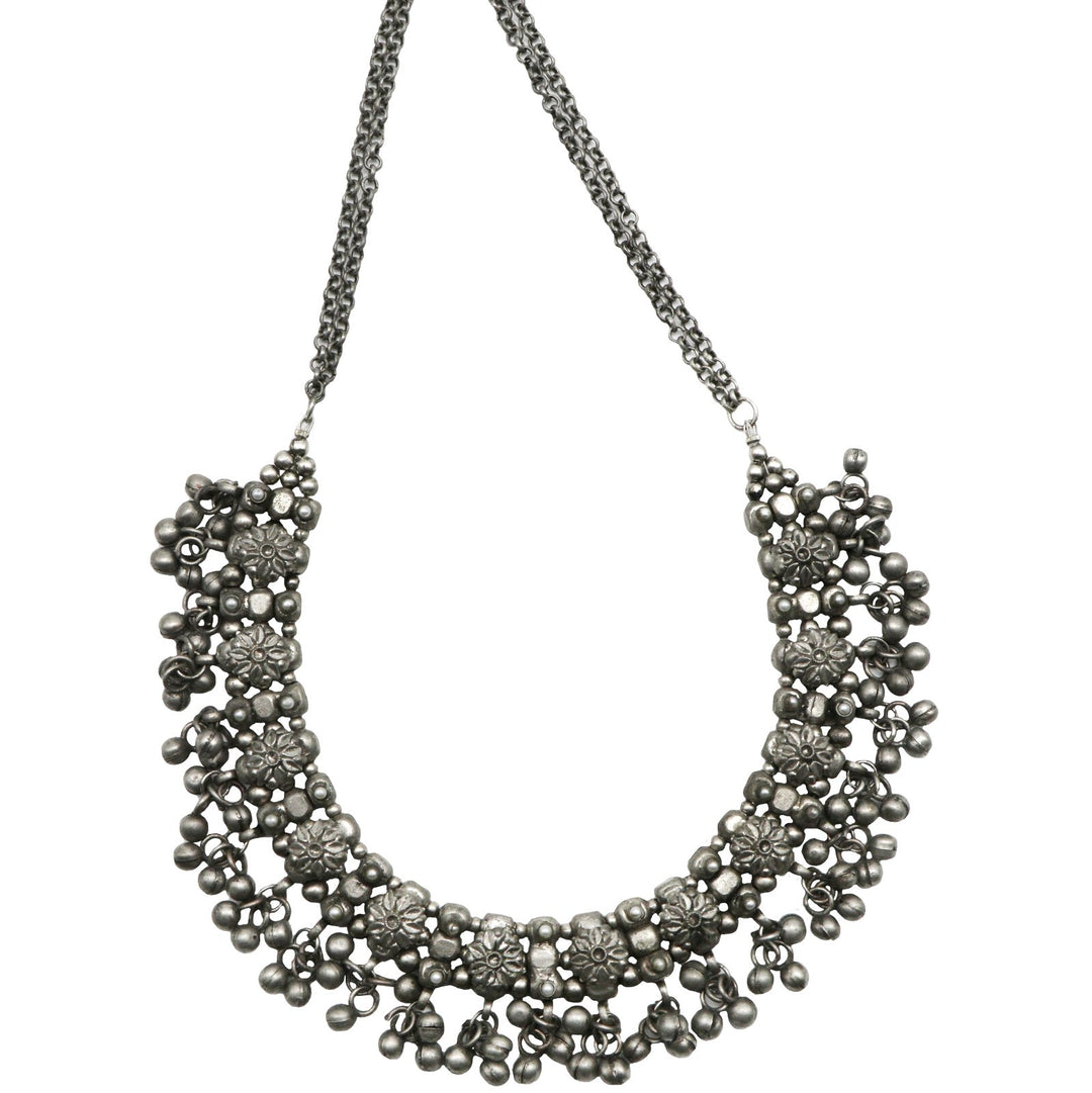Teejh Adrija Metallic Silver Oxidized Jewelry Gift Set