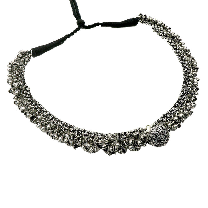 Teejh Krishika Metallic Silver Oxidized Jewelry Gift Set
