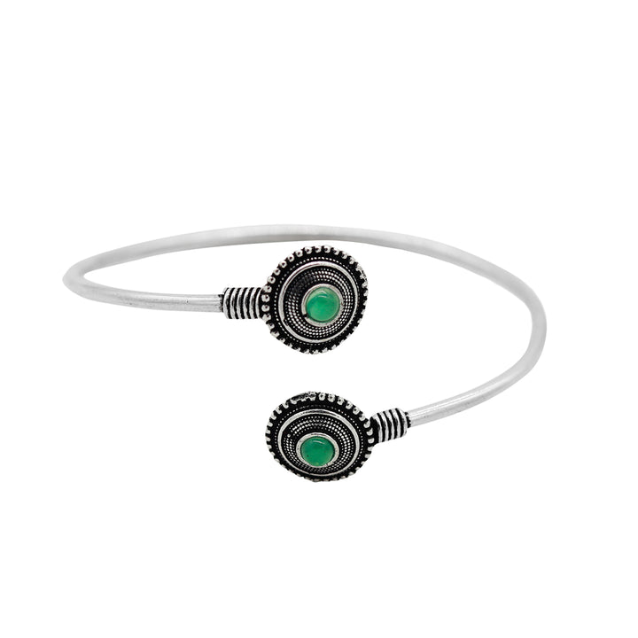 Urmi Green Silver Oxidized Jewelry Gift Set - Joker & Witch