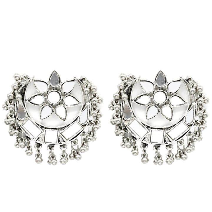 Janvi Silver Oxidized Mirror Jewelry Gift Set - Joker & Witch