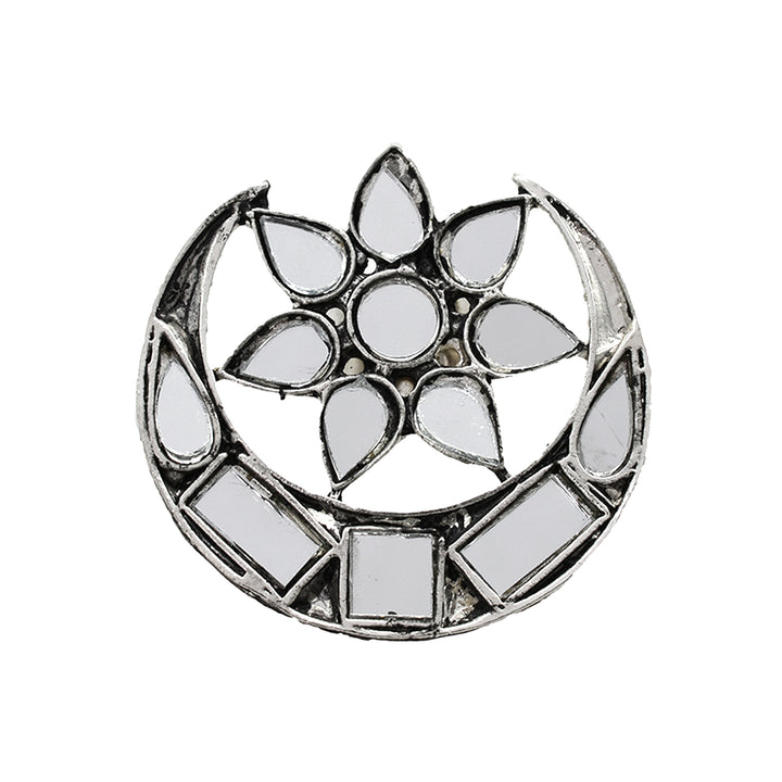Janvi Silver Oxidized Mirror Jewelry Gift Set - Joker & Witch