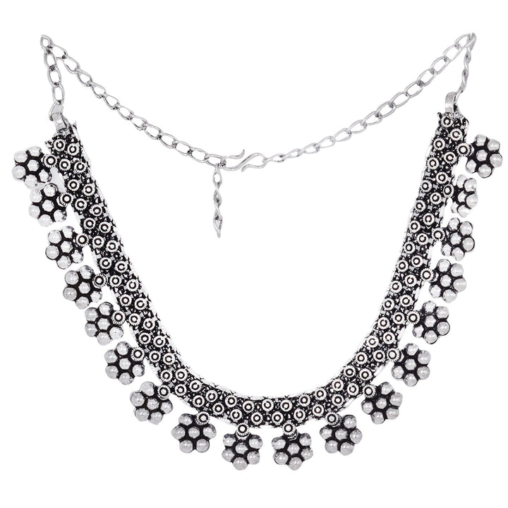 Teejh Toshika Silver Oxidised Jewelry Gift Set