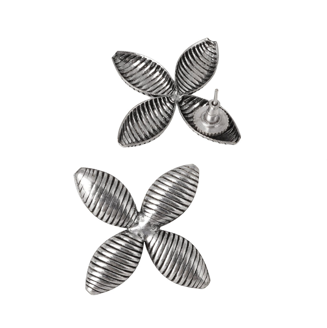 Teejh Paravi Silver Oxidised Jewelry Gift  Set