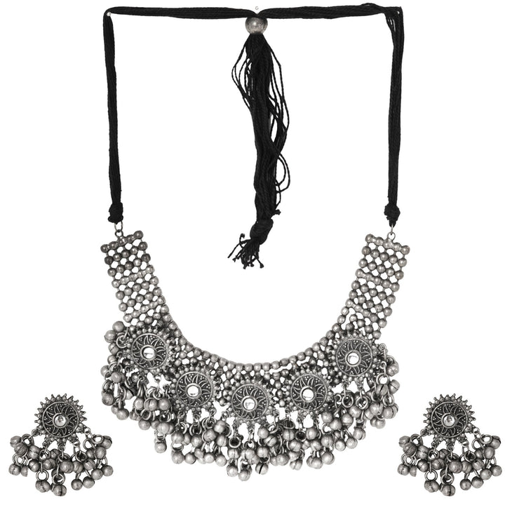 Teejh Kalya Silver Oxidised Jewelry Gift Set
