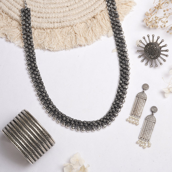 Teejh Sabita Silver Oxidised Jewelry Gift Set