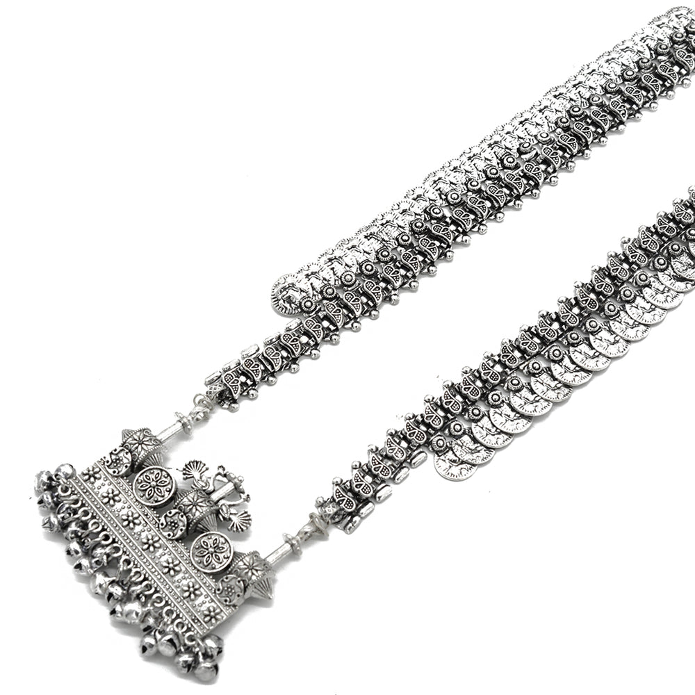 Teejh Aadya Silver Oxidized Jewellery Gift Set - Joker & Witch