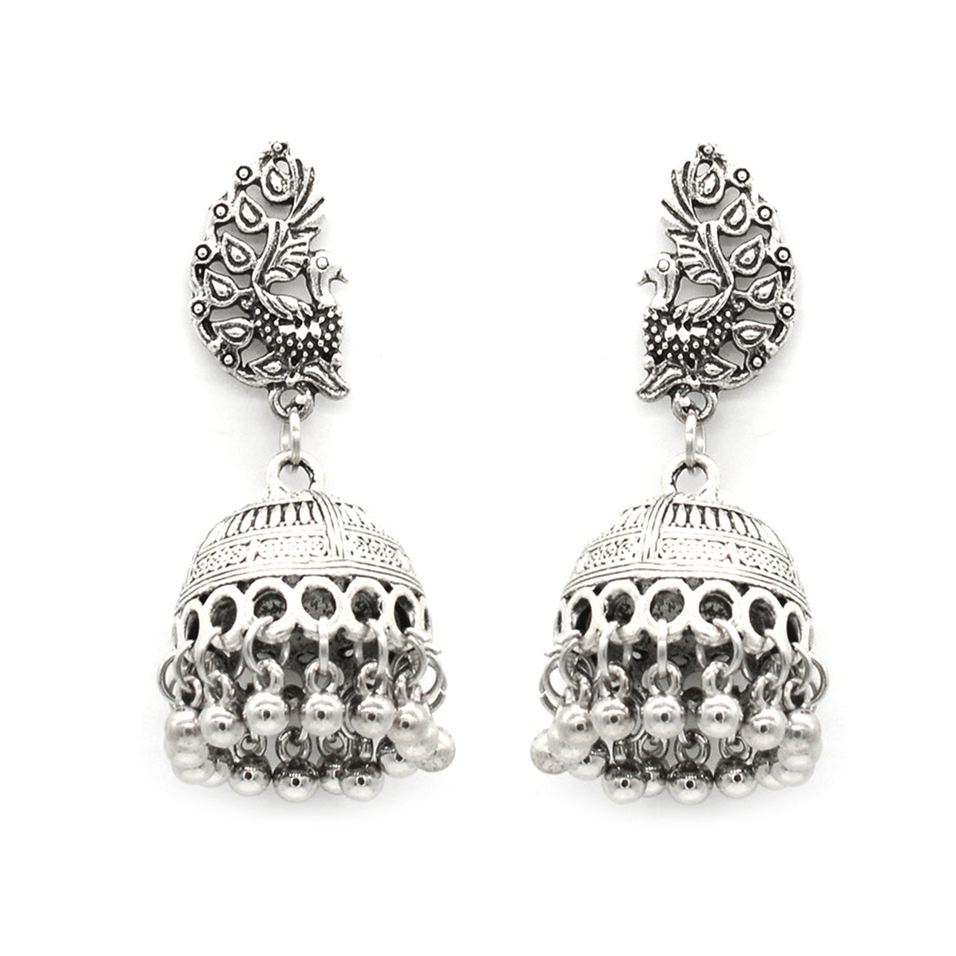 Teejh Aadya Silver Oxidized Jewellery Gift Set - Joker & Witch