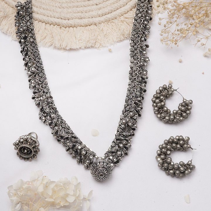 Teejh Teji Silver Oxidised Jewelry Gift Set