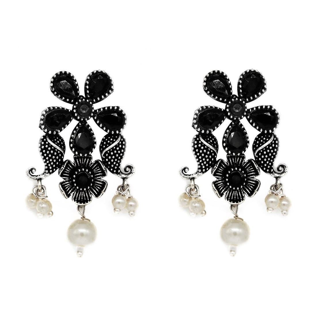 Teejh Lasritha Silver Oxidised Jewelry Gift Set