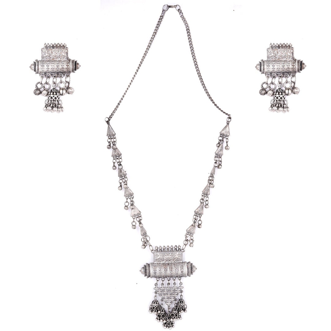 Teejh Nishra Silver Oxidised Jewelry Gift Set