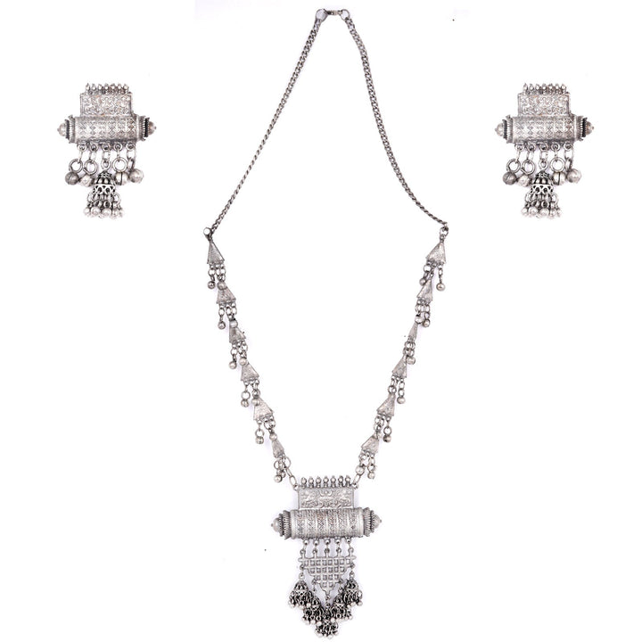 Teejh Nishra Silver Oxidised Jewelry Gift Set