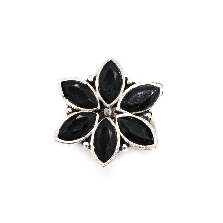 Teejh Nysa Metallic Silver oxidized Jewelry Gift Set