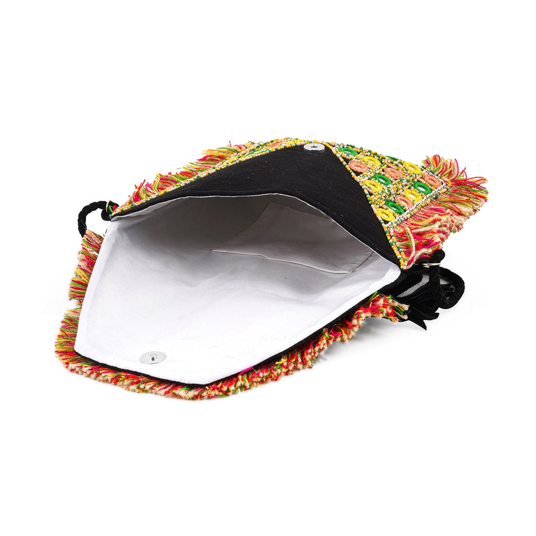 Flower Child Tassel Multicoloured Banjara Bag