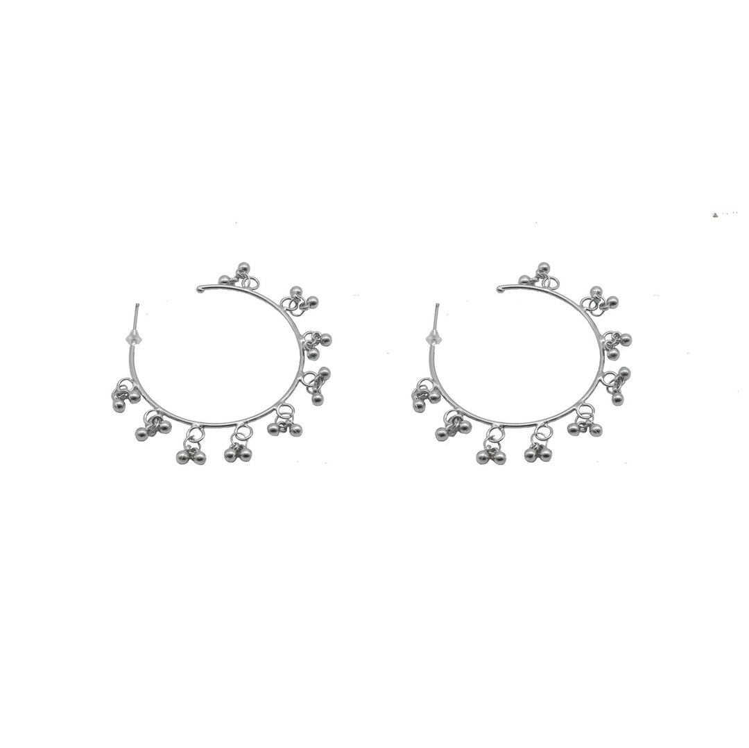 Gouri Metallic Ghungroo Silver Oxidized Jewelry Gift Set