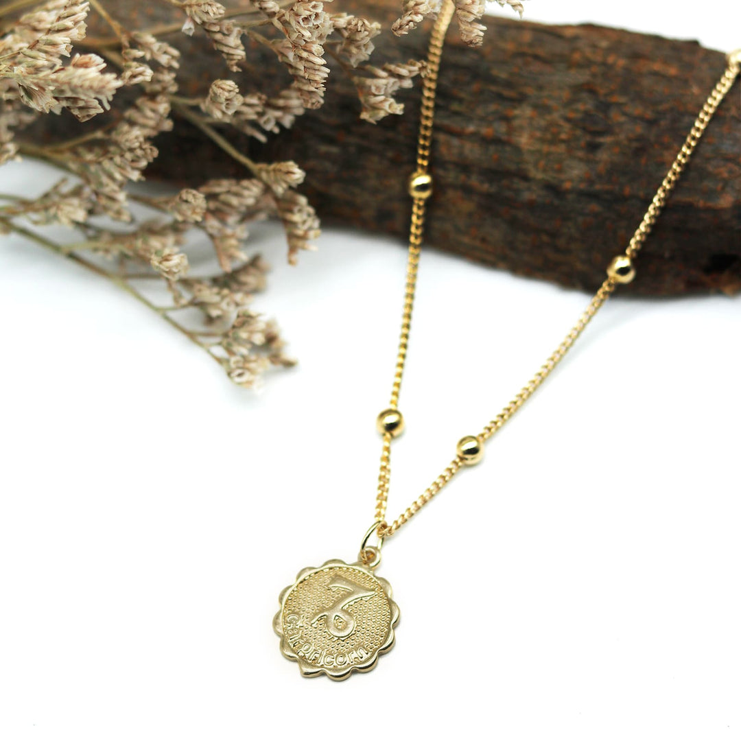 Capricorn Zodiac Pendant Necklace - Joker & Witch