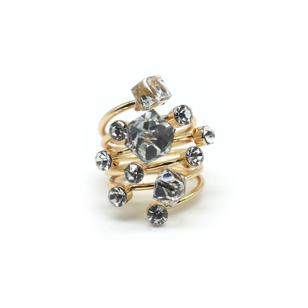 Glitz Rose Gold Love Triangle