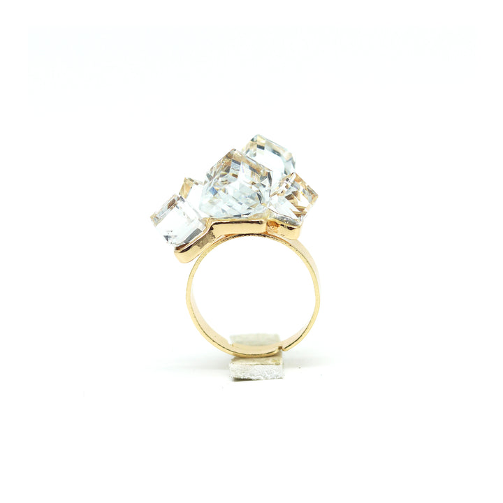 White Crystalline Ring - Joker & Witch