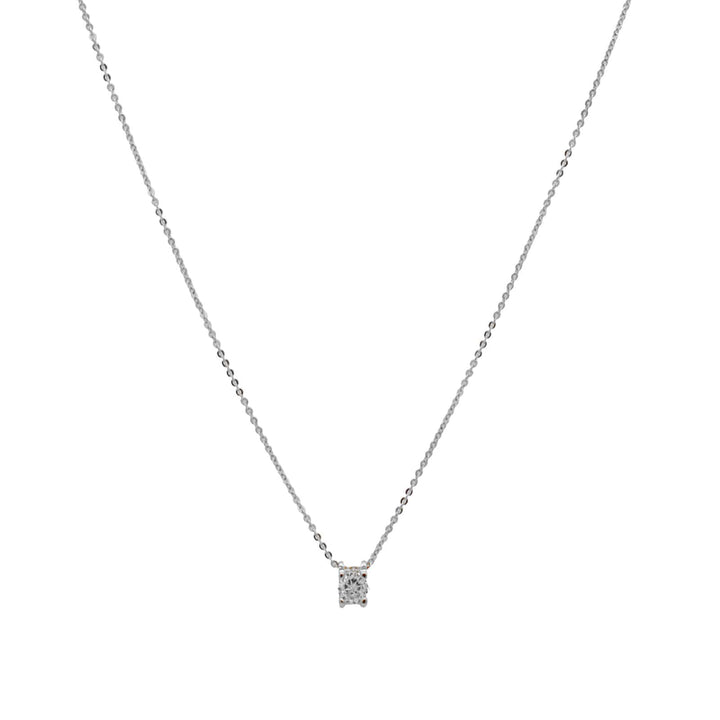 Elegant Rhinestone Charm Silver Necklace