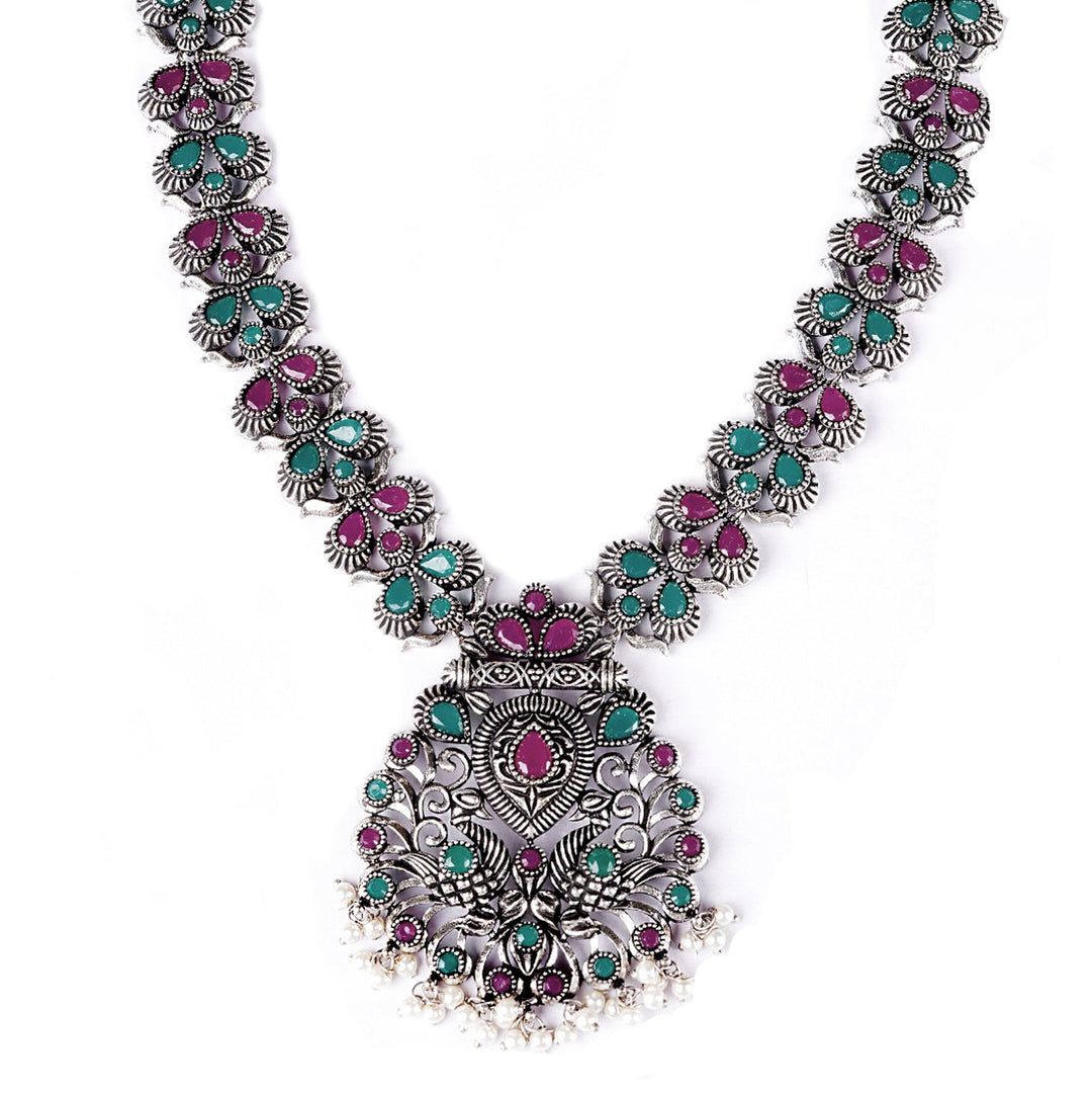 Teejh Nishka Multi Colored Necklace Set